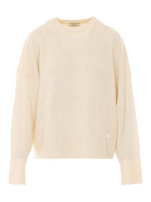 LOULOU STUDIO: Pull col rond - Pull Col Rond - Blanc