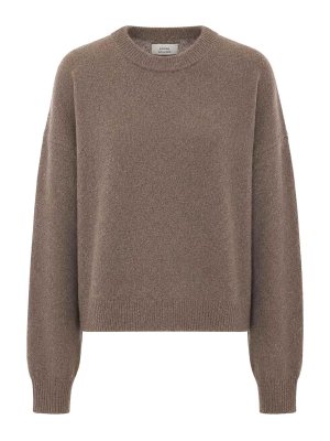 LOULOU STUDIO: Pull col rond - Pull Col Rond - Beige