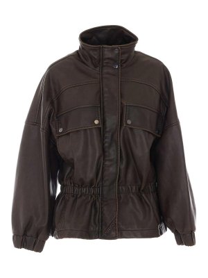 Pinko: Col roulé & Col polo - Pull Col Roulé - Marron