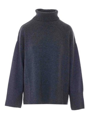 Pinko: Strickpullover mit Rundhalsausschnitt - Rundhalspullover - Grau
