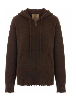 UMA WANG: Pull col rond - Pull Col Rond - Marron