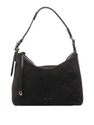 ETRO: shoulder bags - Pebbled Leather Shoulder