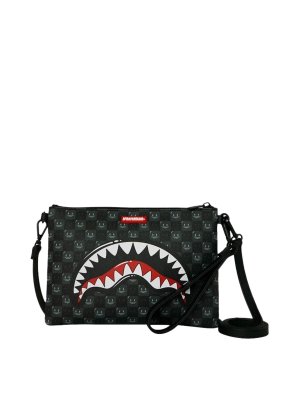 SPRAYGROUND: pochette - Squali a Parigi WTF Frizione a bolle