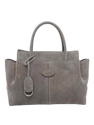 TOD'S: shopper - Piccola borsa in pelle scamosciata