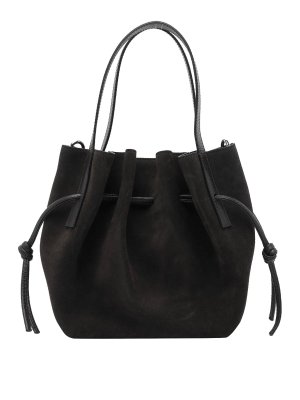 YUZEFI: totes bags - Mini Scallop Tote Bag