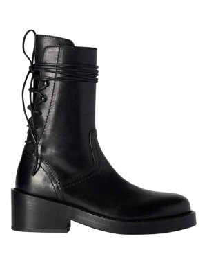 ANN DEMEULEMEESTER: ブーティー - アンクルブーツ - 黒
