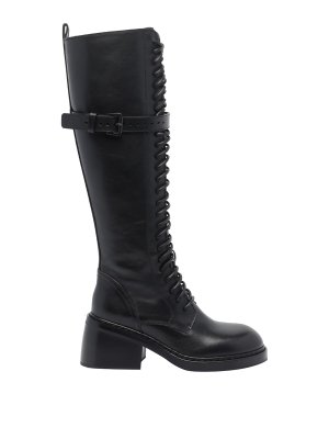 ANN DEMEULEMEESTER: Stiefel - Stiefel - Schwarz