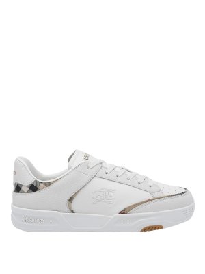 BURBERRY: trainers - White Harrow Sneakers