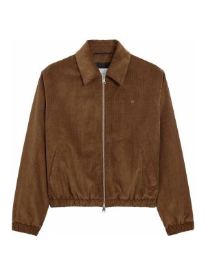 AMI PARIS: padded jackets - Velvet Cotton Blouson Jacket