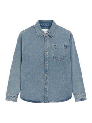 AMI PARIS: Chemises - Chemise - Bleu Clair