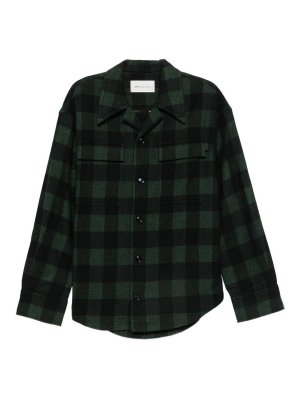 AMI PARIS: shirts - Wool Checkec Shirt