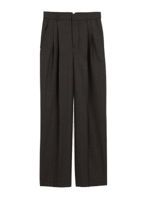 AMI PARIS: pantaloni casual - Pantaloni a vita alta in lana