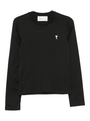 AMI PARIS: Camisetas - Camiseta - Negro