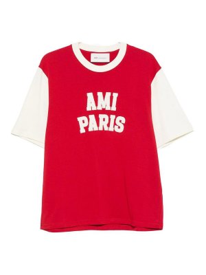 AMI PARIS: t-shirts - Logo Cotton T-Shirt