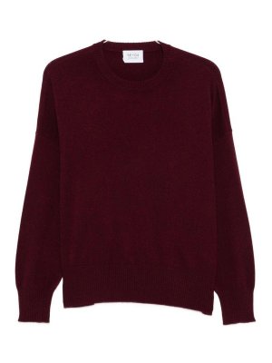 BE YOU: Strickpullover mit Rundhalsausschnitt - Rundhalspullover - Bordeaux