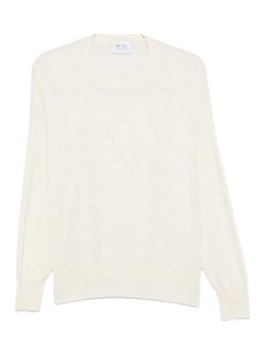 BE YOU: Strickpullover mit Rundhalsausschnitt - Rundhalspullover - Weiß