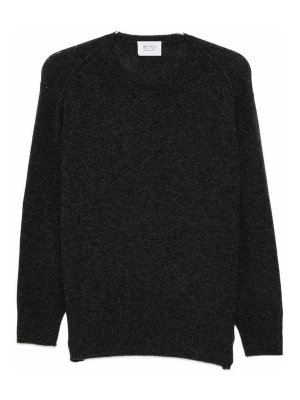 BE YOU: Strickpullover mit Rundhalsausschnitt - Rundhalspullover - Grau