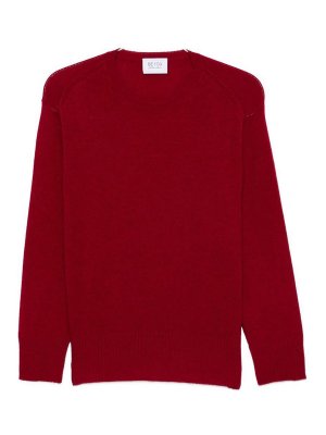 BE YOU: Strickpullover mit Rundhalsausschnitt - Rundhalspullover - Rot