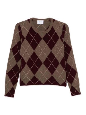 BE YOU: Strickpullover mit Rundhalsausschnitt - Rundhalspullover - Bordeaux
