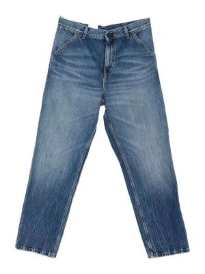 CARHARTT: straight leg jeans - Denim Cotton Jeans