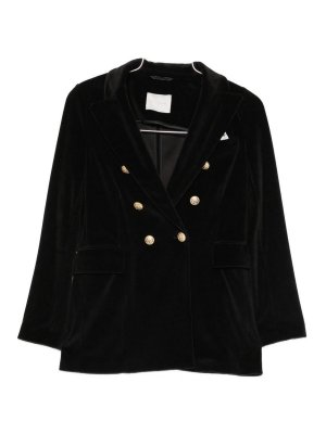 CIRCOLO 1901: blazers - Cotton Double-Breasted Jacket