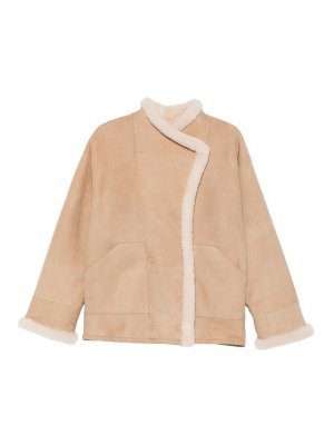 CLOSED: blazers - Shearling Double-Breasted Jacket