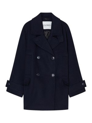 CLOSED: Mantelle e poncho - Cappotto doppiopetto in lana