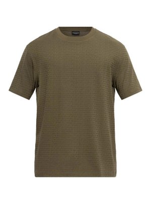 EMPORIO ARMANI: t-shirts - Logo Cotton T-Shirt