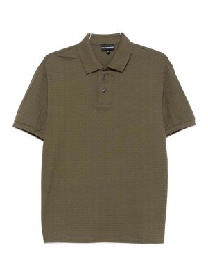 EMPORIO ARMANI: polo shirts - Logo Cotton Polo Shirt