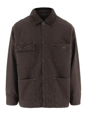 EMPORIO ARMANI: short coats - Cotton Caban Coat