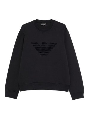 EMPORIO ARMANI: Sweatshirts & Sweaters - Logo Cotton Sweatshirt