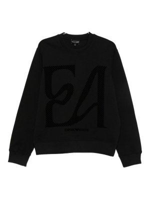 EMPORIO ARMANI: Sweatshirts & Sweaters - Logo Cotton Sweatshirt