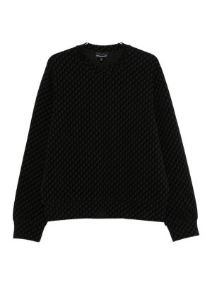 EMPORIO ARMANI: Sweatshirts & Sweaters - Logo Cotton Sweatshirt