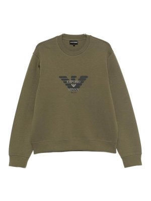 EMPORIO ARMANI: Sweatshirts & Sweaters - Logo Cotton Sweatshirt