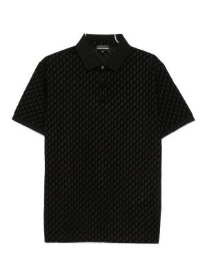 EMPORIO ARMANI: polo shirts - Allover Logo Polo Shirt