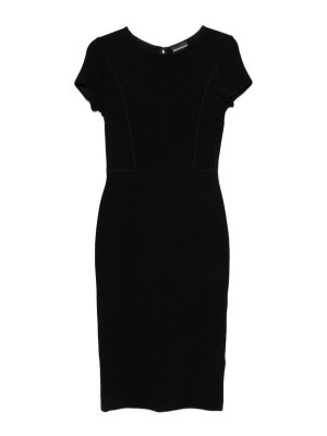 EMPORIO ARMANI: Knielange Kleider - Knielanges Kleid - Schwarz