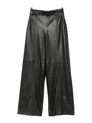 EMPORIO ARMANI: Pantalones de cuero - Pantalones De Cuero - Negro