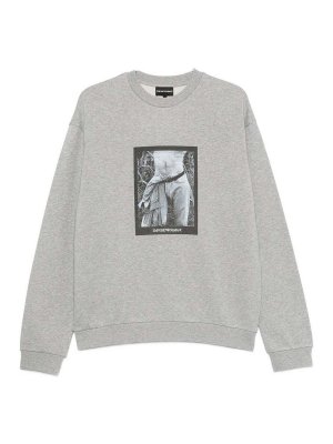 EMPORIO ARMANI: Sudaderas y suéteres - Sudadera - Gris