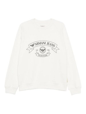 EMPORIO ARMANI: Sweatshirts & Sweaters - Logo Cotton Sweatshirt