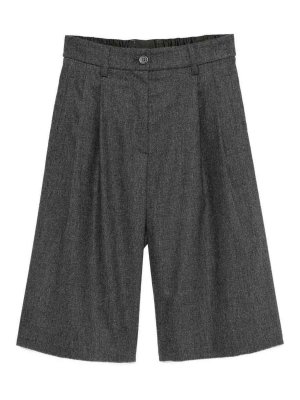 EMPORIO ARMANI: pantaloni shorts - Pantaloncini di flanella