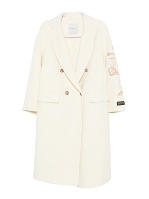 ERMANNO FIRENZE: knee length coats - Wool Double-Breasted Coat