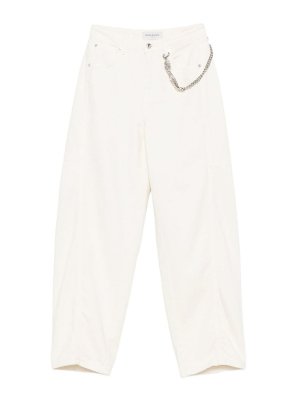 ERMANNO FIRENZE: pantaloni casual - Pantaloni larghi in cotone