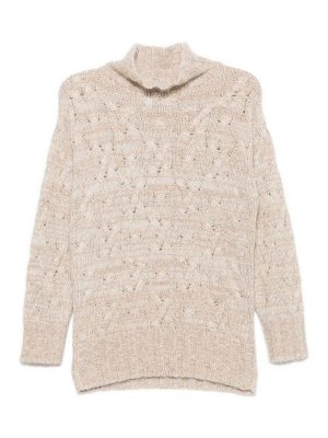 FABIANA FILIPPI: Col roulé & Col polo - Pull Col Roulé - Beige