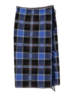 GUEST IN RESIDENCE: Knee length skirts & Midi - Wool And Cashemre Tartan Skirt