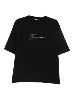 JACQUEMUS: t-shirts - Logo Cotton T-Shirt