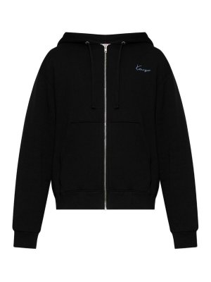 KENZO: Sweatshirts & Sweaters - Logo Cotton Hoodie