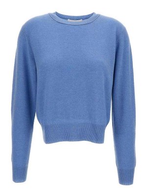 LISA YANG: Pull col rond - Pull Col Rond - Bleu Clair