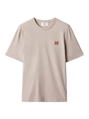 MAISON KITSUNÉ: t-shirts - Fox Head Cotton T-Shirt