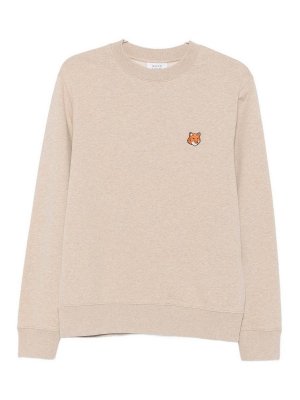 MAISON KITSUNÉ: crew necks - Fox Head Ccotton Crewneck Sweatshirt