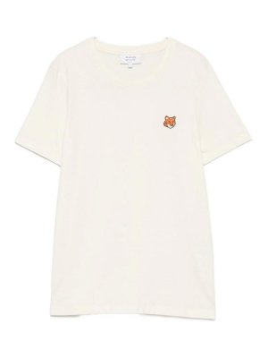 MAISON KITSUNÉ: t-shirts - Fox Head Cotton T-Shirt